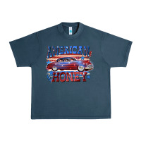 Midnight Navy American honey 4th of july Urban Heavy Tee - CowGirlArtShop