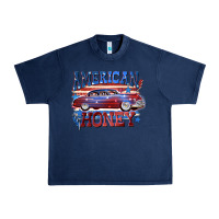 Navy American honey 4th of july Urban Heavy Tee - CowGirlArtShop