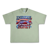 Oil Green American honey 4th of july Urban Heavy Tee - CowGirlArtShop