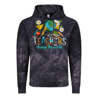 Cloud Black teachers change the world Vintage Hoodie - texasbilliewilder
