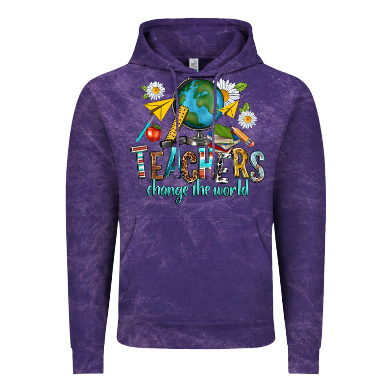 Teachers Change The World Vintage Hoodie by texasbilliewilder | Teevron