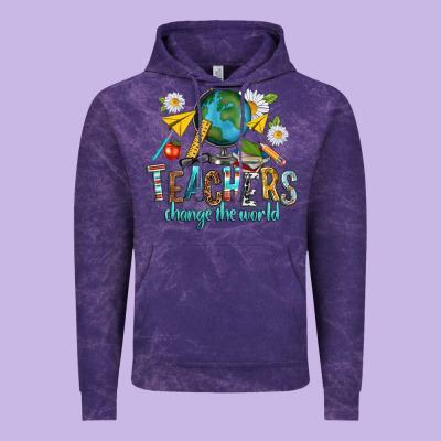 Vintage Hoodie teachers change the world