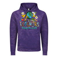 Cloud Purple teachers change the world Vintage Hoodie - texasbilliewilder
