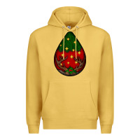 Antique Gold Christmas  teardrop Premium Hoodie - BundleAndBundleShop