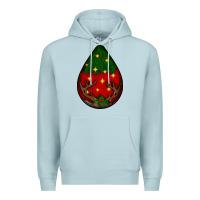 Blue Mist Christmas  teardrop Premium Hoodie - BundleAndBundleShop