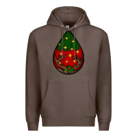 Coffee Christmas  teardrop Premium Hoodie - BundleAndBundleShop