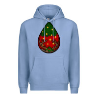 Colony Blue Christmas  teardrop Premium Hoodie - BundleAndBundleShop