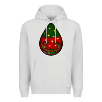 Dove Grey Christmas  teardrop Premium Hoodie - BundleAndBundleShop