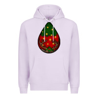 Lilac Christmas  teardrop Premium Hoodie - BundleAndBundleShop