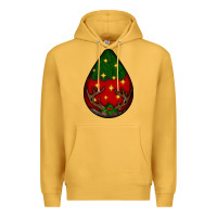 Mustard Christmas  teardrop Premium Hoodie - BundleAndBundleShop