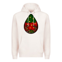 Pale Pink Christmas  teardrop Premium Hoodie - BundleAndBundleShop