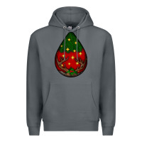 Rock Christmas  teardrop Premium Hoodie - BundleAndBundleShop