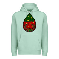 Seafoam Christmas  teardrop Premium Hoodie - BundleAndBundleShop
