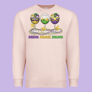 Drink Drank Drunk Premium Sweatshirt Designed By Maliassmallbusiness