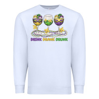 White drink drank drunk Premium Sweatshirt - MaliasSmallBusiness