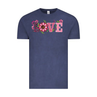 Vintage Denim walentine's day love sunflower Vintage Tee - BarkalooDesign