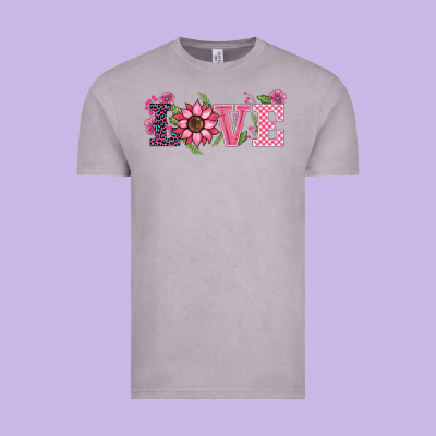 Walentine's Day Love Sunflower Vintage Tee Designed By Barkaloodesign