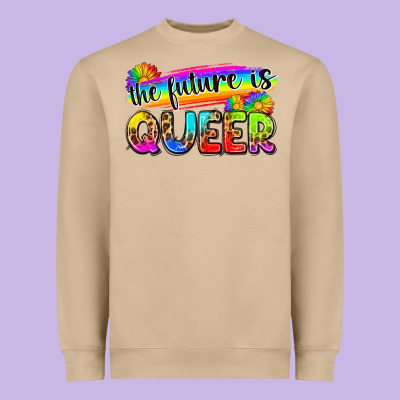 The Future Is Queer Heavyweight Sweatshirt Designed By Zillion Design Studio