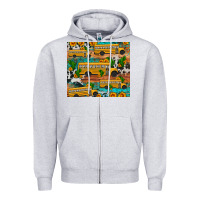 Heather Grey school bus cactus sunflower Zipper Hoodie - Artiststas