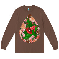 Chestnut american football and western roses teardrop Long Sleeve Tee - BundleAndBundleShop