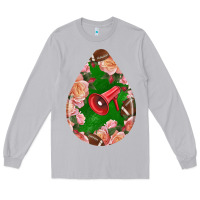 Moon Dust american football and western roses teardrop Long Sleeve Tee - BundleAndBundleShop