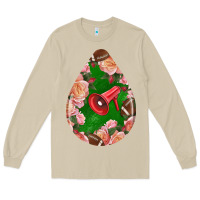 Mushroom american football and western roses teardrop Long Sleeve Tee - BundleAndBundleShop