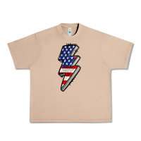 Burro American lightning bold 4th of july Urban Heavy Tee - CowGirlArtShop