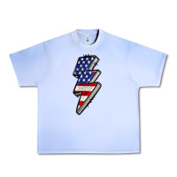 Grape Ice American lightning bold 4th of july Urban Heavy Tee - CowGirlArtShop