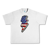 Lunar Rock American lightning bold 4th of july Urban Heavy Tee - CowGirlArtShop