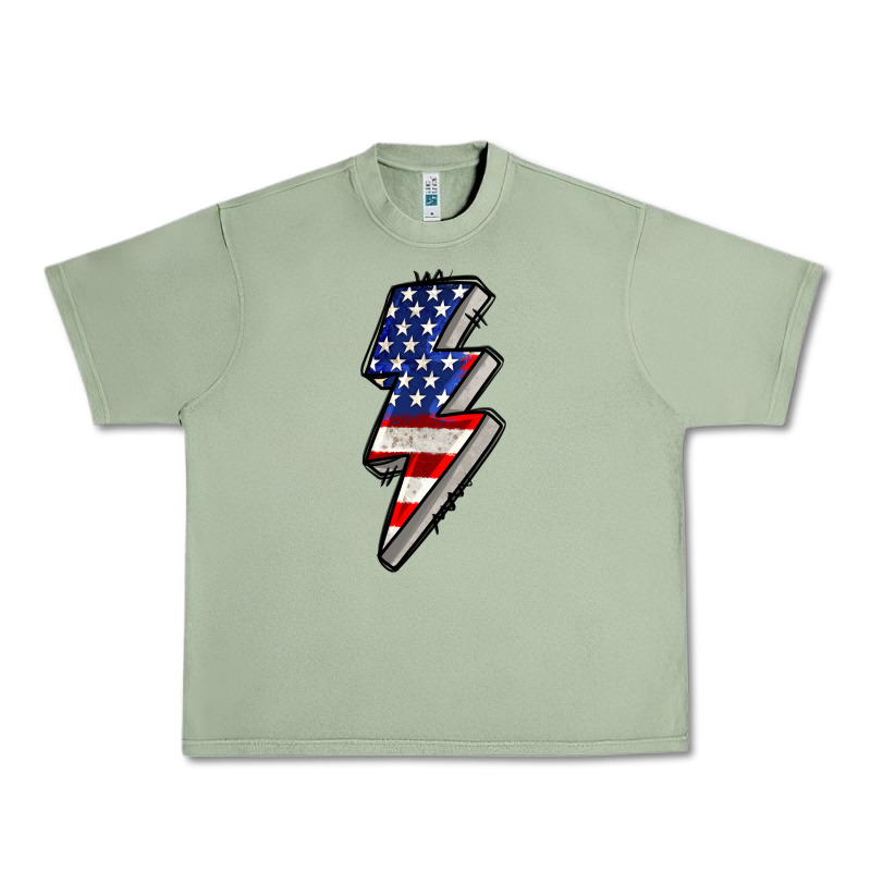 American Lightning Bold 4th Of July Urban Heavy Tee by CowGirlArtShop | Teevron