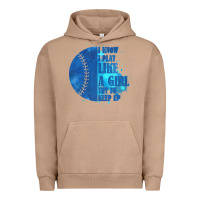 Pigment Burro I Know I Play Like A Girl Try To Keep Up Softball Urban Hoodie - Bettercallsaul