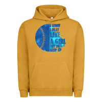 Pigment Peanut Butter I Know I Play Like A Girl Try To Keep Up Softball Urban Hoodie - Bettercallsaul