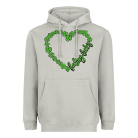 Moon Dust shamrock heart felling lucky Heavyweight Hoodie - MaliasSmallBusiness