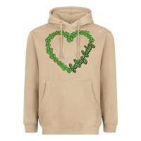 Mushroom shamrock heart felling lucky Heavyweight Hoodie - MaliasSmallBusiness