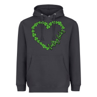Smoke shamrock heart felling lucky Heavyweight Hoodie - MaliasSmallBusiness