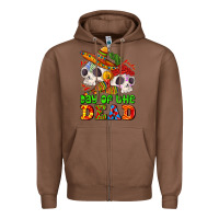 Chestnut mexican day of the dead Zipper Hoodie - AdoDesignShop