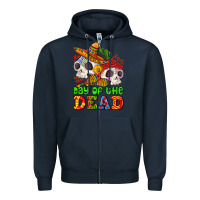 Navy mexican day of the dead Zipper Hoodie - AdoDesignShop