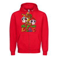 Red mexican day of the dead Zipper Hoodie - AdoDesignShop