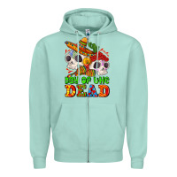 Seafoam mexican day of the dead Zipper Hoodie - AdoDesignShop