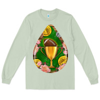 Matcha american football and western roses teardrop Long Sleeve Tee - BundleAndBundleShop