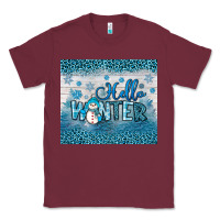 Burgundy hello winter Classic Tee - JahusDesignShop