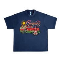 Navy hello summer Urban Heavy Tee - SublimationCraftShop