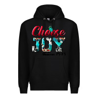 Black Choose Joy Premium Hoodie - BundleAndBundleShop