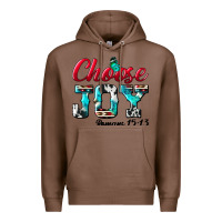 Chestnut Choose Joy Premium Hoodie - BundleAndBundleShop