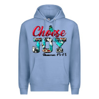 Colony Blue Choose Joy Premium Hoodie - BundleAndBundleShop
