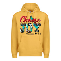 Mustard Choose Joy Premium Hoodie - BundleAndBundleShop
