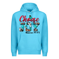 Ocean Blue Choose Joy Premium Hoodie - BundleAndBundleShop