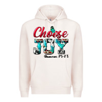 Pale Pink Choose Joy Premium Hoodie - BundleAndBundleShop