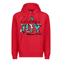 Red Choose Joy Premium Hoodie - BundleAndBundleShop