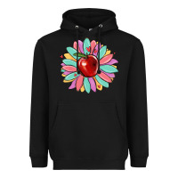 Black teacher apple Heavyweight Hoodie - MaliasSmallBusiness
